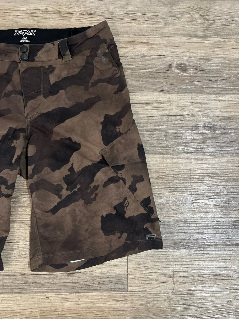 Fox Racing Mens 32 Camo Shorts Charcoal Grey Black Camouflage Camo Moto